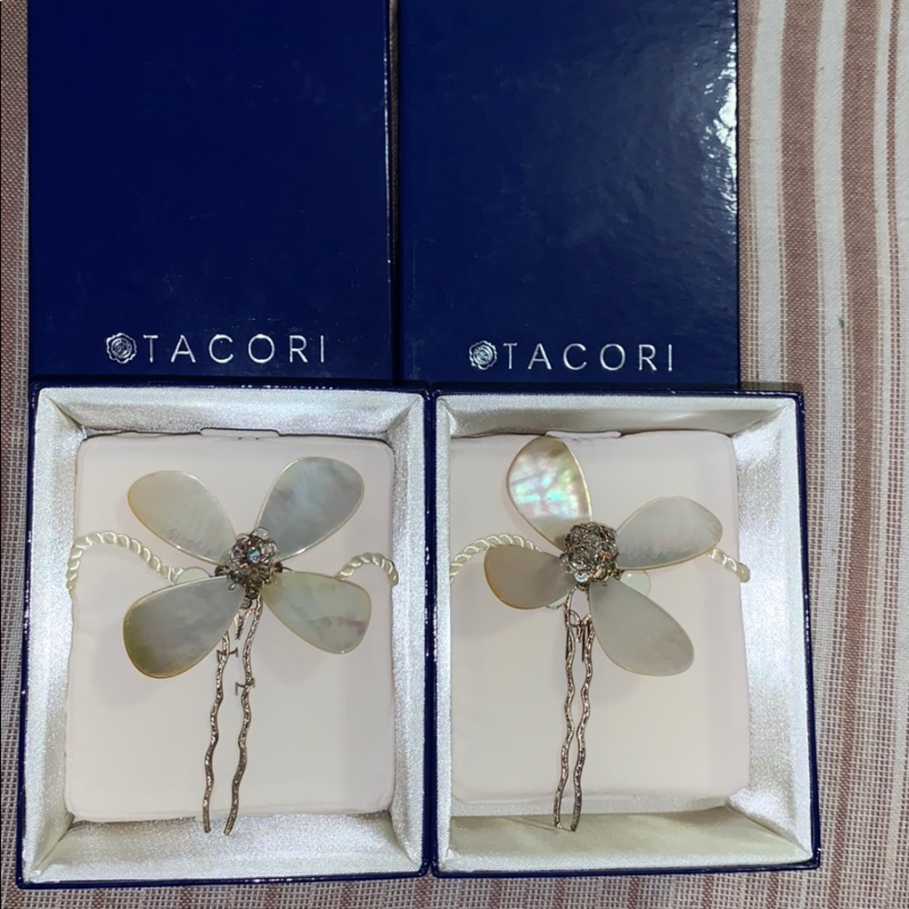 Tacori flower hair pieces